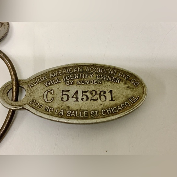 (Lot of 12) Antique Skeleton Keys Property of Chicago Insurance Company Keyring - Picture 5 of 16